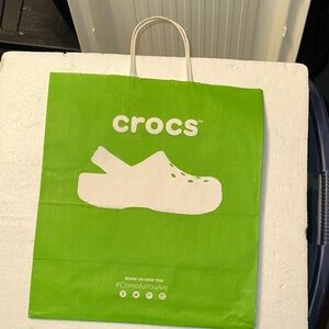 Authentic Crocs Shopping Paper Bag